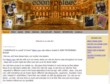 Tablet Screenshot of mainecoonspalace.com